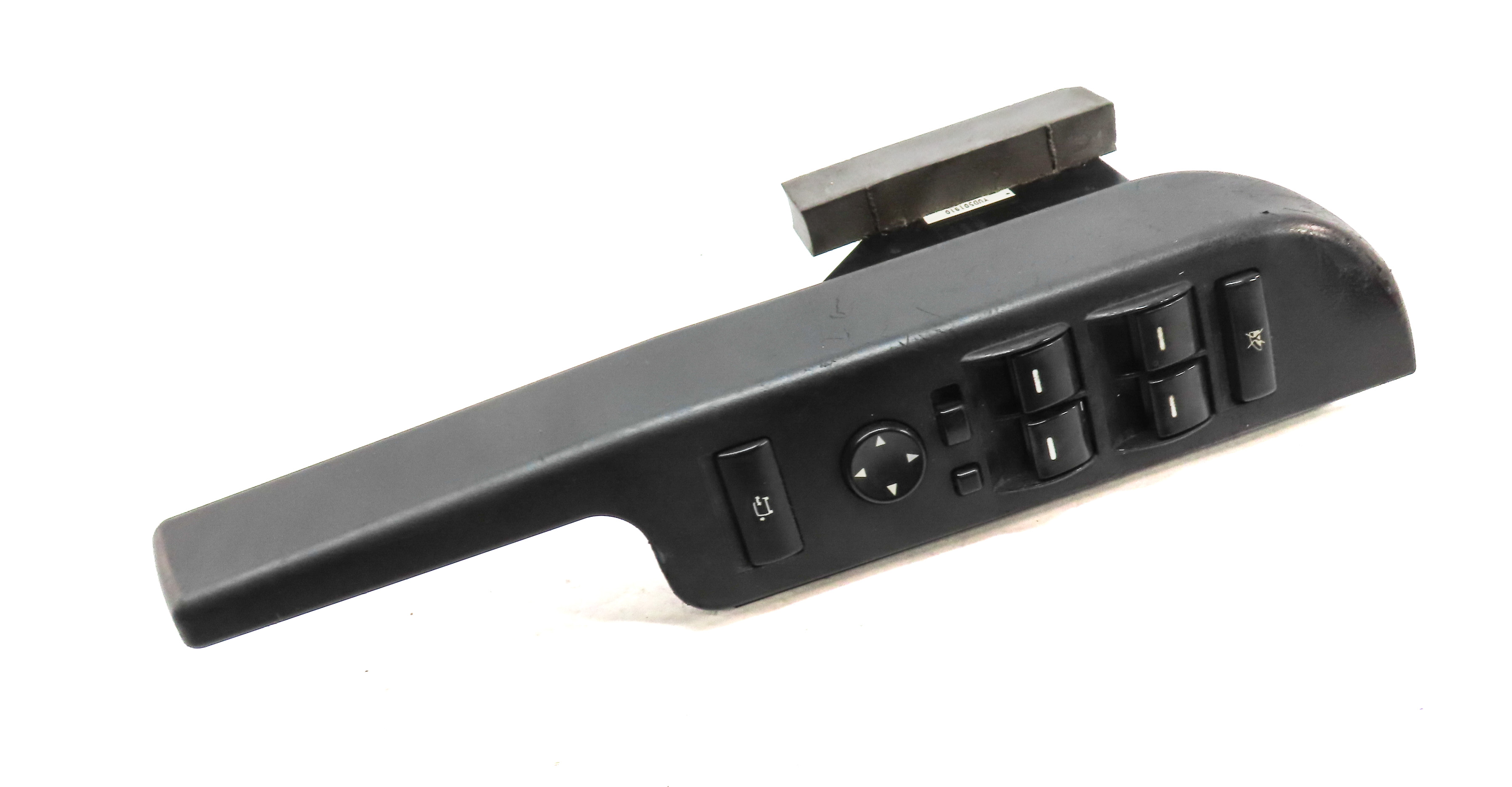 2004-2009 RANGE ROVER (L322) LEFT FRONT DRIVER P-FOLD WINDOW SWITCH w/ TRIM — exact item pictured